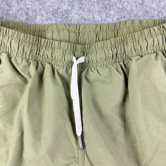 Bather Swim Trunks Shorts Mens Large Green Mesh Lined Beach Vacation Pockets - Picture 2 of 14
